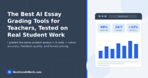I essay grading tools for teachers tested on real student essays — comparing rubric accuracy, feedback quality, and pricing across 6 tools --