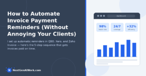 How to automate invoice payment reminders for small business — 5-step setup for automatic reminders that get invoices paid on time -->