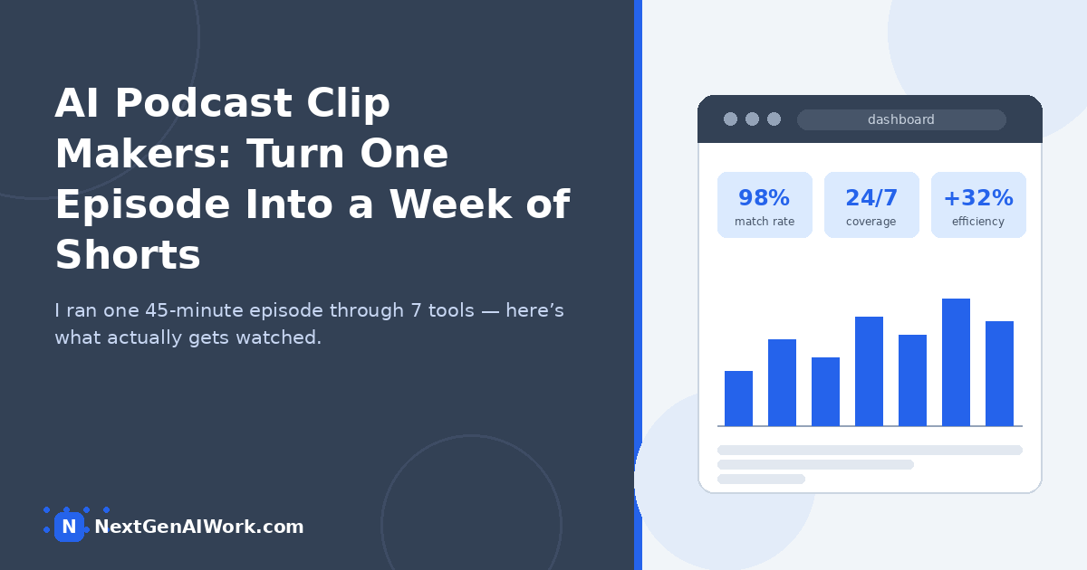 AI podcast clip makers tested hands-on — comparing 7 tools that turn long podcast episodes into vertical short-form video -->