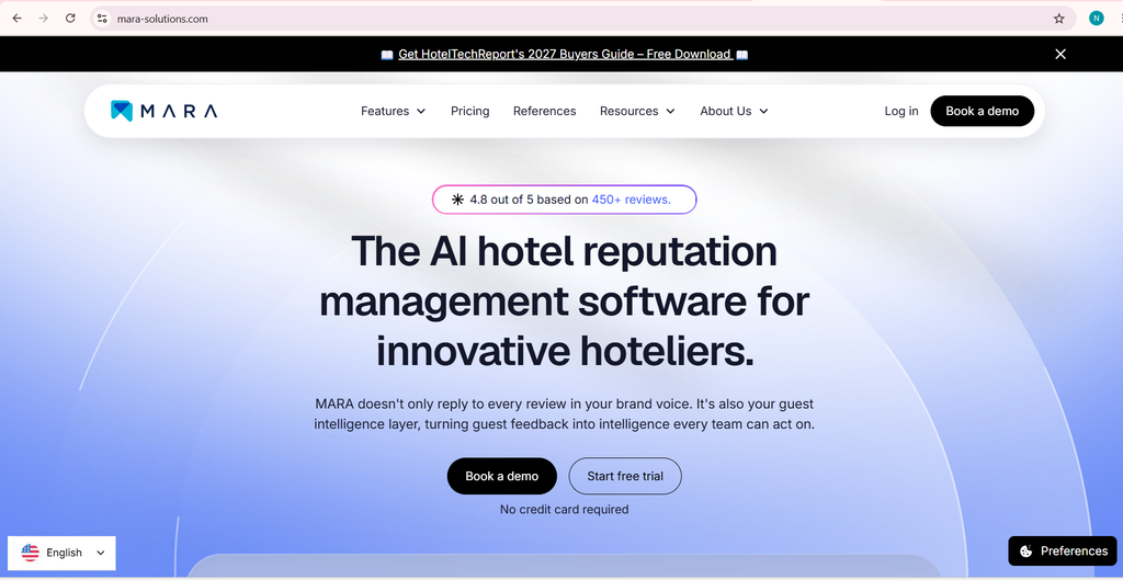 MARA is built specifically for review responses, and it shows